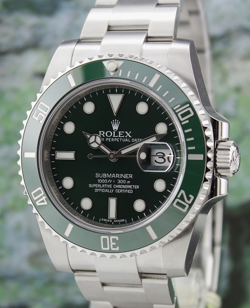 (image for) UNWORN ROLEX GREEN HULK CERAMIC BEZEL SUBMARINER /116610LV